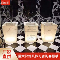 Light transmission luminous washbasin Alien light box Lamp post lamppost ceiling artificial jade factory straight sales large offer