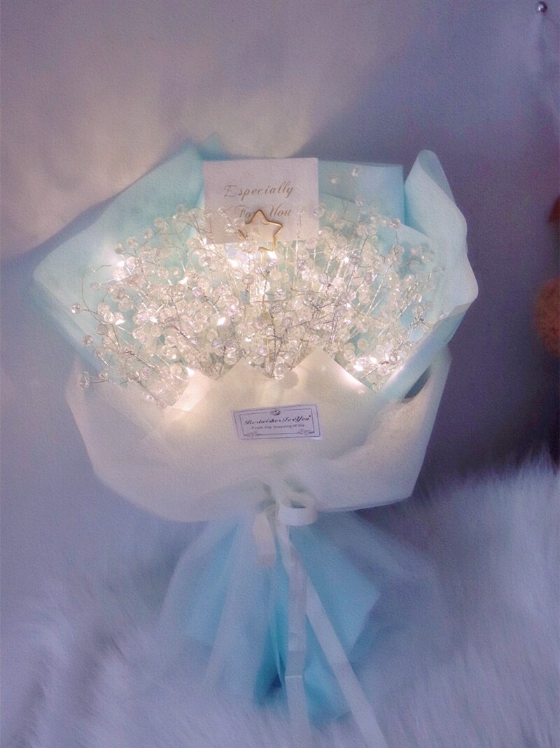 Starry bouquet DIY material package to send boyfriend best friend 520 birthday gift ins wind net red girl heart handmade