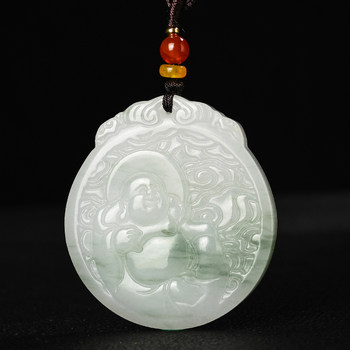 Maitreya buddha pendant necklace jade pendant