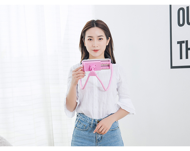 Phòng sàng lọc trái tim cô gái Sáng tạo kéo dài Cổ lười Điện thoại Đầu giường Máy tính để bàn Điện thoại phổ quát - Phụ kiện điện thoại di động ốp lưng oppo f5