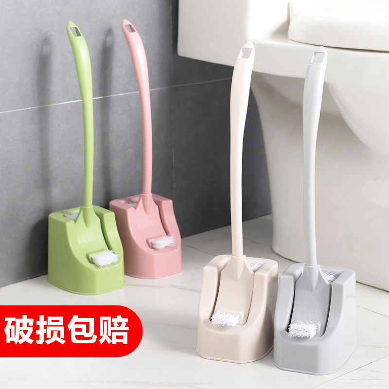 Household toilet brush set toilet cleaning brush toilet no dead angle brush hanging wall type long handle soft hair toilet brush