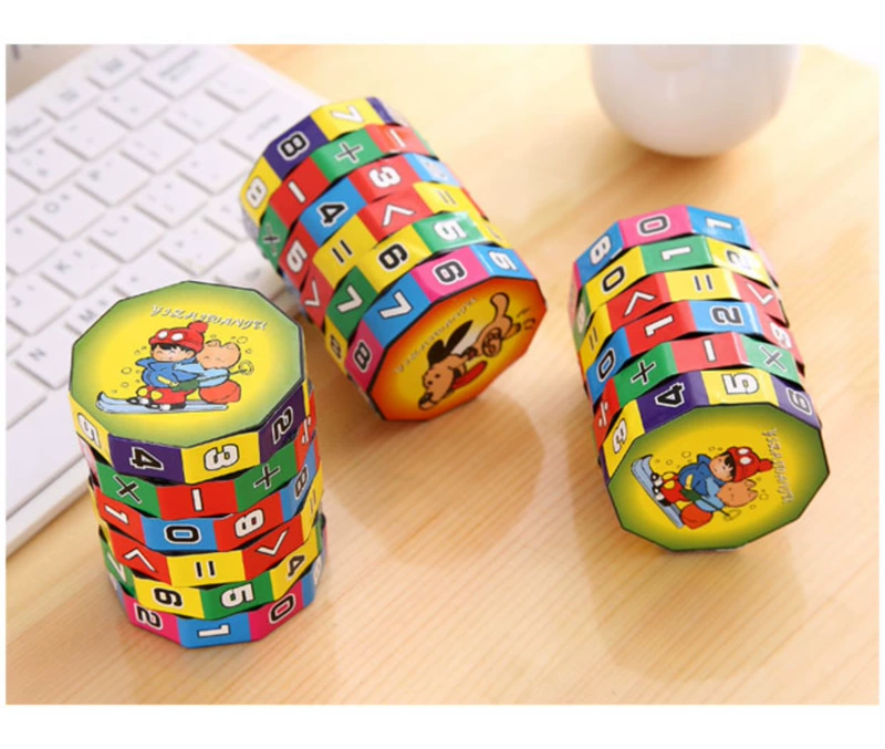 Trẻ em Puzzle Cube Toán học Phát triển trí thông minh Đồ chơi Bổ sung sáng tạo, phép trừ, nhân và chia mô hình đồ chơi khối Rubik kỹ thuật số