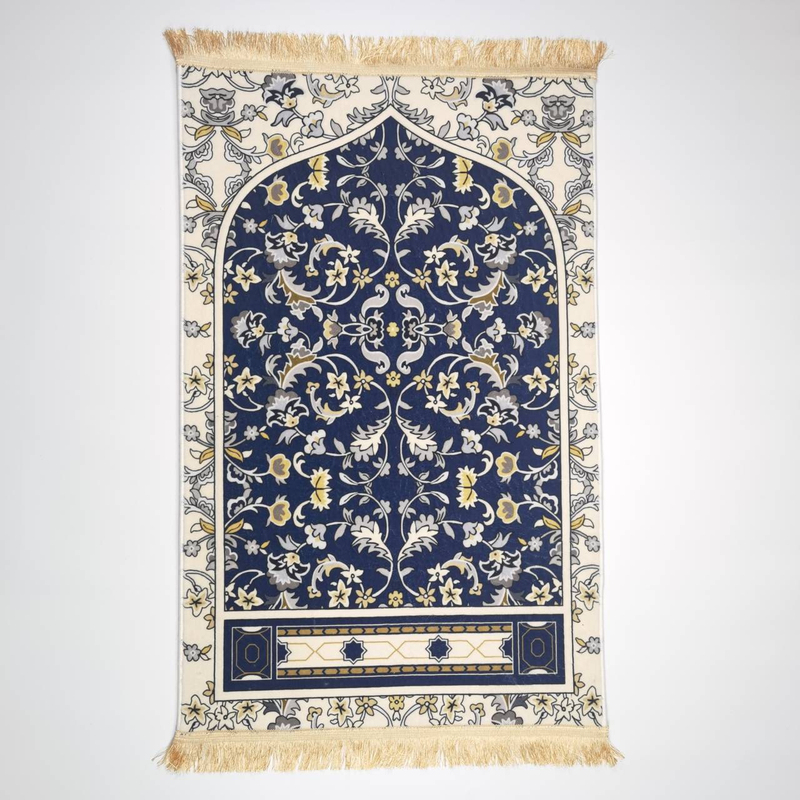 Ethnic Style Thickened Household Hui-Style Carpet for Living Room and Bedroom, Non-Slip Mat in Various Materials