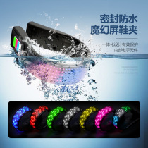  New product charging night running light LED magic screen shoe clip skating riding night USB warning lightning luminous signal light