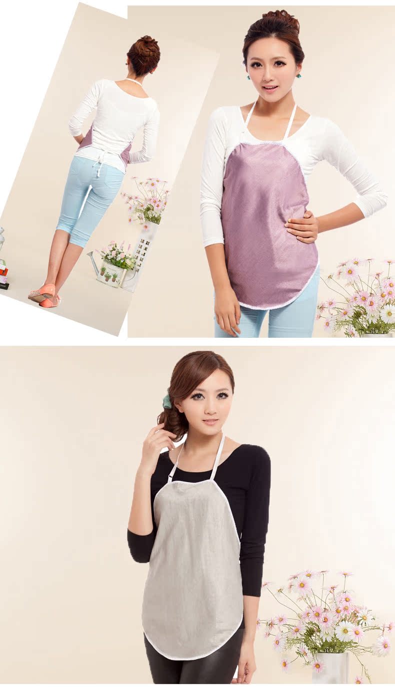 Yi mang thai Mỹ sợi bạc bảo vệ tạp dề tạp dề chính hãng mặc quần áo phụ nữ mang thai bức xạ phù hợp với bà bầu mùa hè váy bầu đẹp