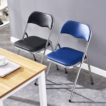 Nordic household portable folding chair Adult backrest dining stool simple student dormitory thickened leisure computer seat