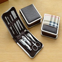 Nail scissors set Nail grinder set box Household ladies dead skin scissors eyebrow clip mens toenail scissors full set of students