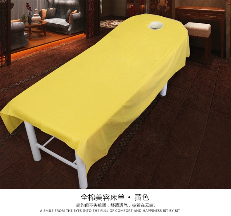 Perry Trang chủ Dệt may Giường đẹp Cotton Đồng bằng Màu rắn Tấm Massage Giường Massage Giường Beauty Salon Có thể được tùy chỉnh ga phủ giường
