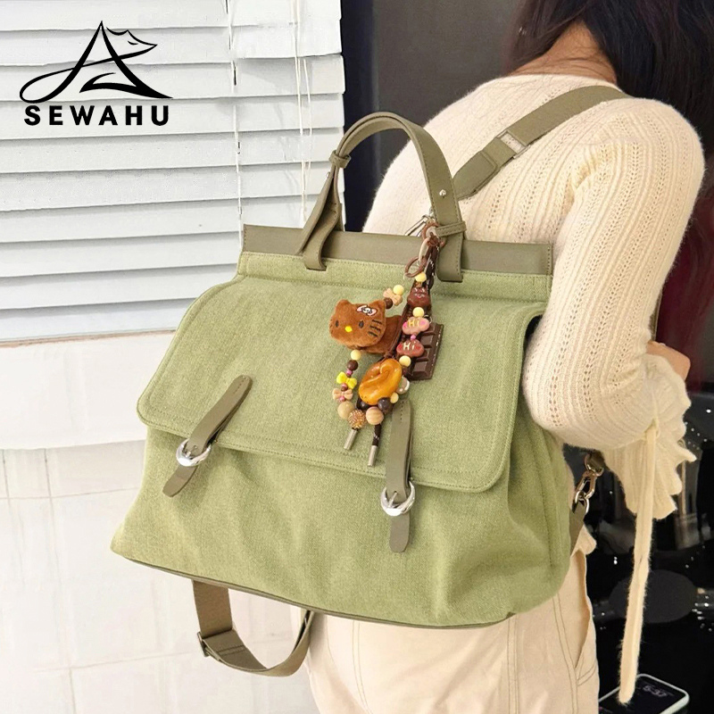Women's Backpack 2026 New Model Large Capacity Work Commute Laptop Backpack Single Shoulder Crossbody Briefcase College Student Bag