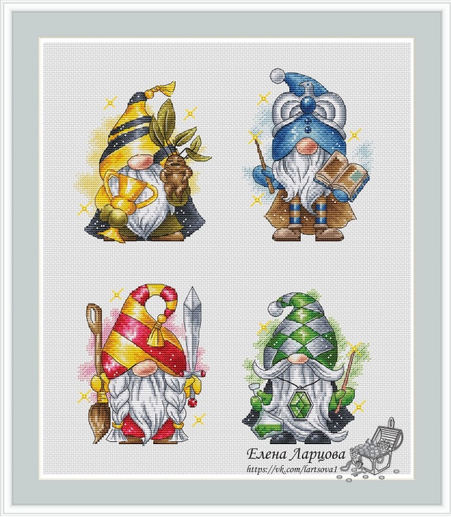 (group treasure self-fit) DMC kit small frescoed RW123 magic dwarfs 14CT2 strands embroidered-Taobao