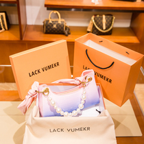 Hong Kong LACKVUMEKR Genuine Leather Armband Rainbow Frog Pack Woman 2021 New Wave Advanced Sensation Small Crowdsourced Single Shoulder Bag