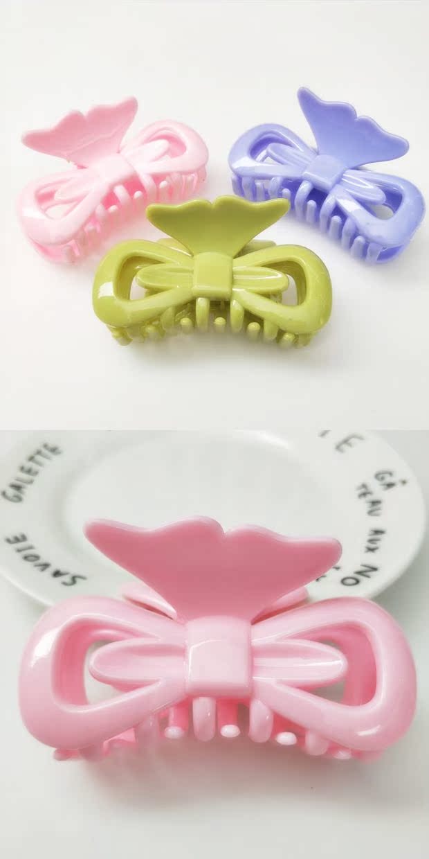 Hàn Quốc phụ kiện tóc tắm clip kẹp tóc kẹp clip bên clip lớn acrylic tóc clip nữ đĩa tóc lớn thẻ tóc băng đô nữ
