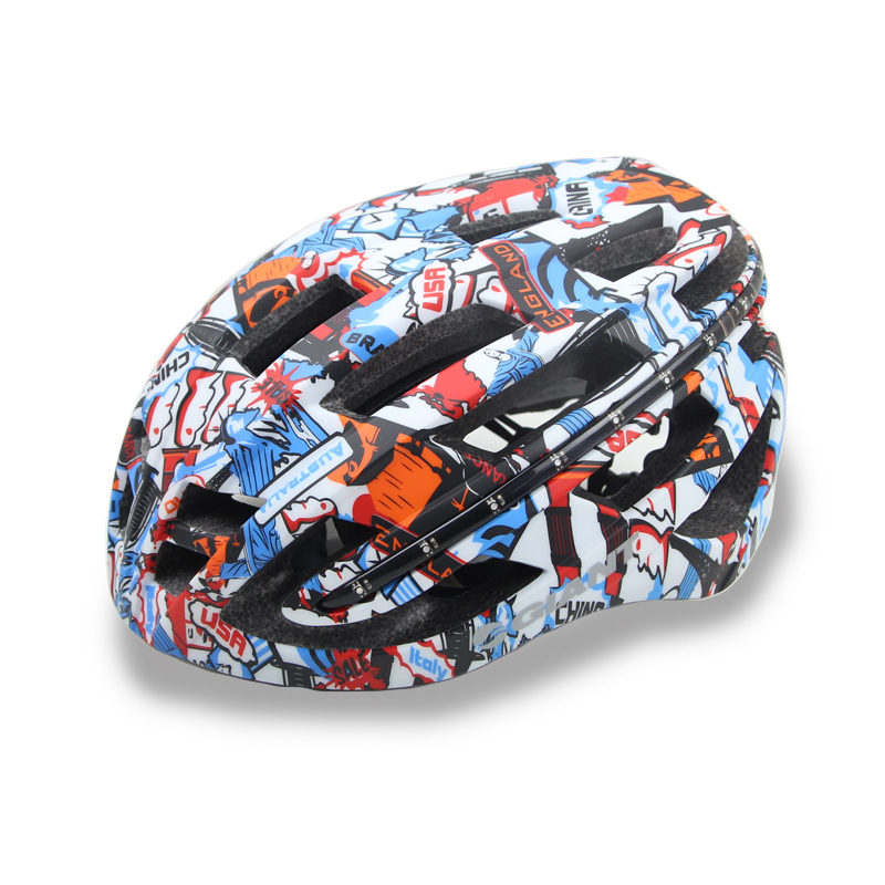 giant G1662 dazzling light section one-piece sports fitness section graffiti technology section helmet