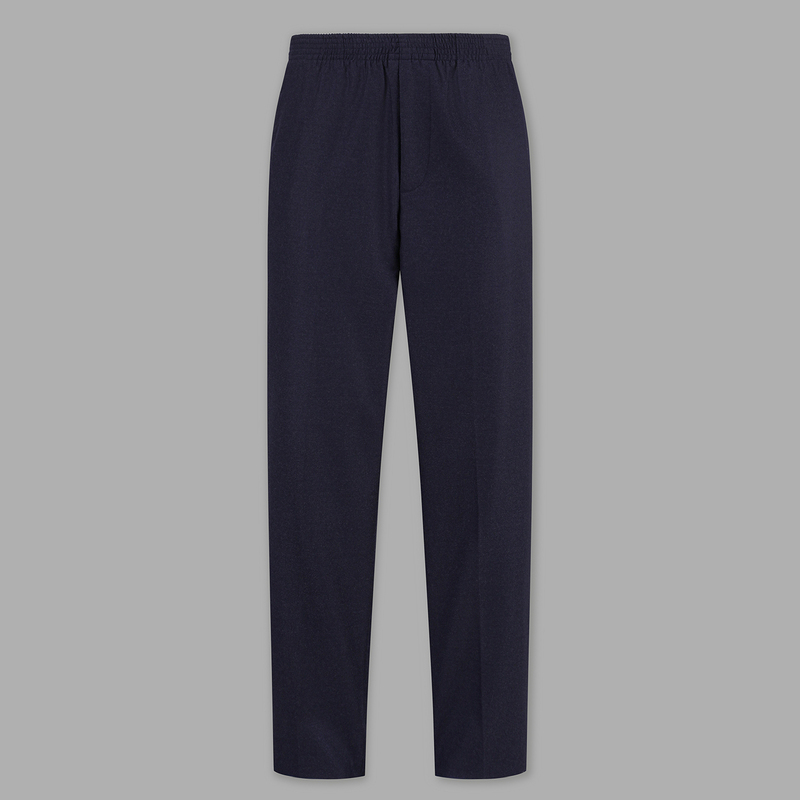 Richesmaitine Lp Same Style 100% Virgin Wool Elastic Waist Straight-Leg Drape Business Casual Trousers Richesmaitine Lp Same Style 100% Virgin Wool Elastic Waist Straight-Leg Drape Business Casual Trousers