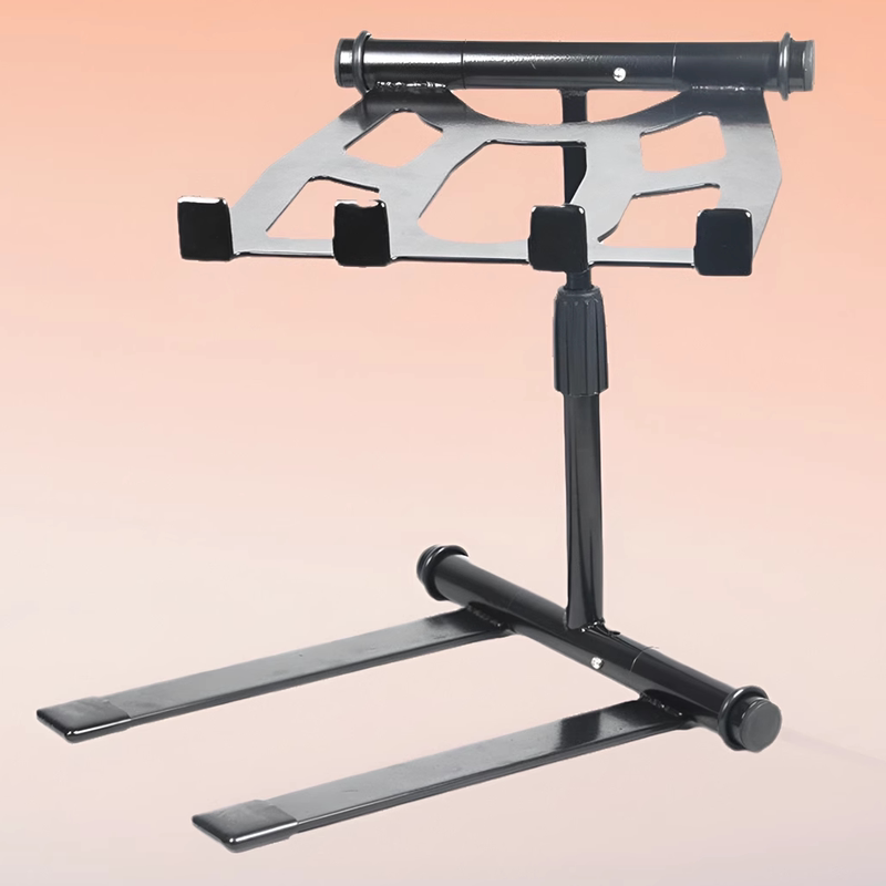 Desktop Foldable Dj Laptop Stand, Adjustable and Rotatable Cd Sound Card Stand, Mixing and Dj Equipment Stand