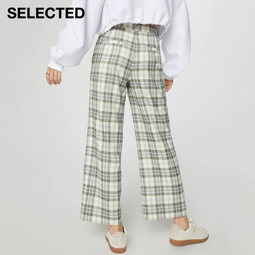 Выбранная Слейд Новая ретро -ретро -клетчатые складываемые плиссированные складки всех брюк девочка | 421118002