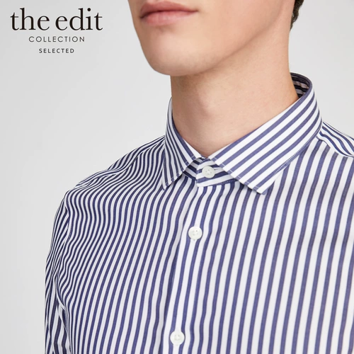 CD2.26 Выбранный Siler Pure Cotton Stripes Mustery Cassome Business Shirt Male S | 420105542