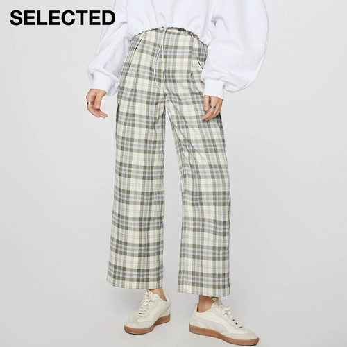 Выбранная Слейд Новая ретро -ретро -клетчатые складываемые плиссированные складки всех брюк девочка | 421118002