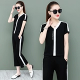 Летняя летняя одежда, спортивный костюм, комплект, 2020, в западном стиле