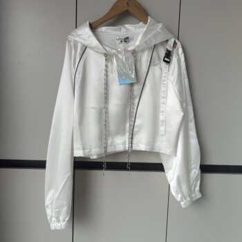 Lori Pa 2025 Spring New Fashion Stylish Outfit Long-Sleeved Off-Shoulder Hooded Sweatshirt