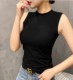 Lori Pa Short Crop Top Camisole with Beautiful Back Design, Women's Sports Black Tube Top, Sleeveless Undershirt, Inner Wear Top
