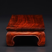 Laos red sour branches solid wood rectangular base wooden P purple sand teapot strange stone crafts base Buddha statue base