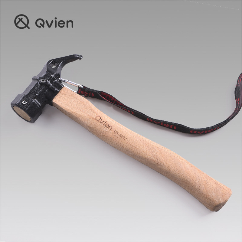 Qvien Outdoor Multi-functional Hexagon Hammer Tent Nail Camper Campaign Equipment with Campaign Hammer