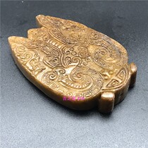 Retro Yupei brand ancient playing jade collection jade carving pendulum in imitation ancient making of old Han Dynasty jade ancient jade old jade golden cicadas