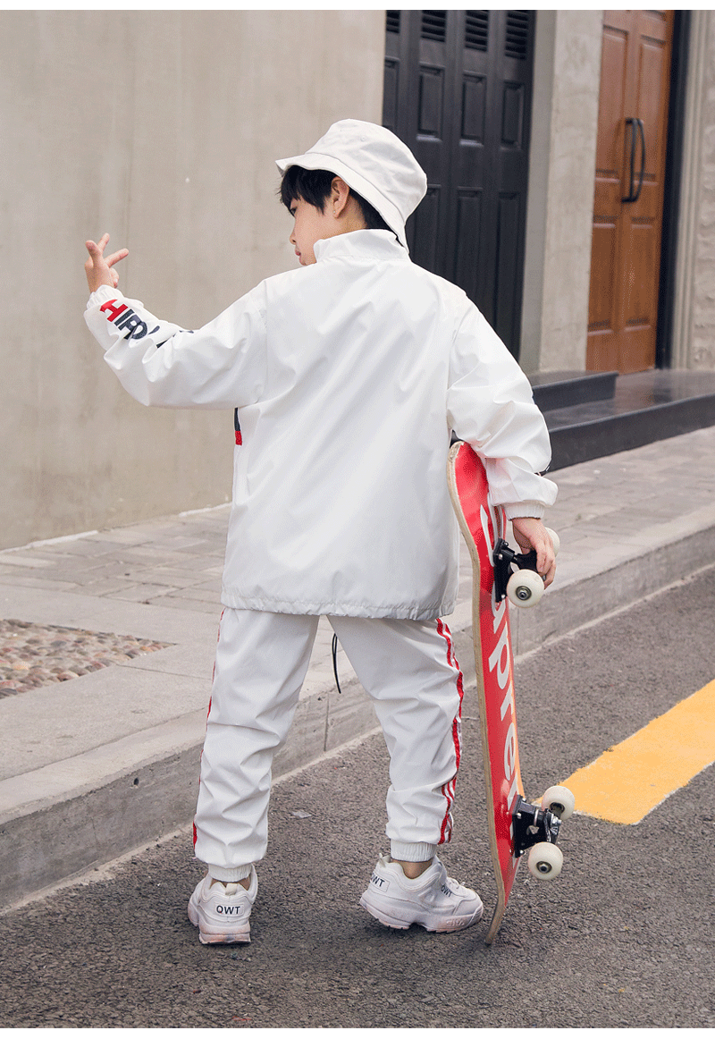 Bộ đồ khiêu vũ đường phố cho bé trai hip hop thủy triều mùa thu lỏng lẻo hãng quần áo trẻ em