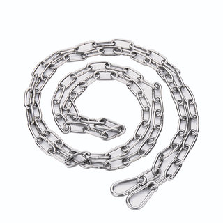 Stainless steel clothesline outdoor balcony iron chain rope windproof clothesline hanging clothes pull tight cool clothes universal chain