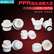 4 points PPR wire plug outer inner wire plug 20 25 6 points PPR outer inner tooth plug PPR water pipe fittings accessories