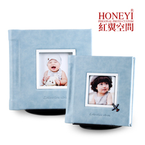 Baby album book Childrens growth commemorative book Leather album production large-capacity photo studio photo book custom design