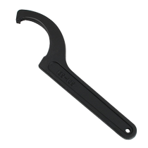 Crescent wrench shock absorption adjustment wrench hook head semicircular nut wrench side hole hook water meter cover removal tool