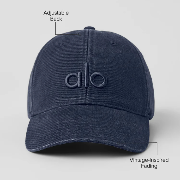 美国直邮Alo Yoga 复古水洗休闲百搭棒球帽WASHED OFF-DUTY CAP-淘宝网