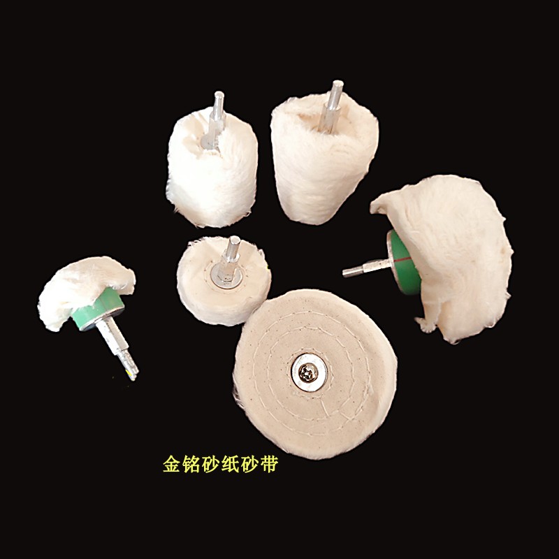 White velvet cloth wheel Paint stainless steel mirror cloth wheel Linen cloth wheel clearing cloth wheel to cast the linen wheel polishing wheel