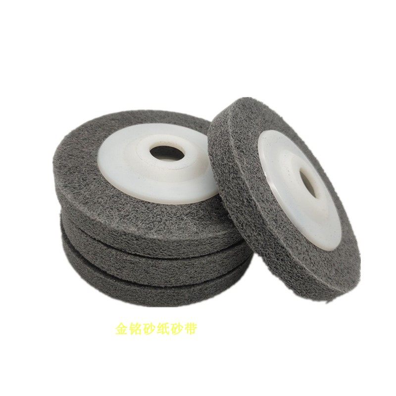White dove fiber wheel 100 * 16 nylon wheel polished wheel blue polished sheet corner grinding sheet wire drawing stainless steel polished sheet