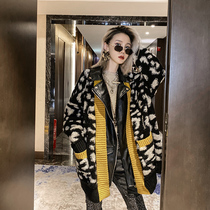 European station in the long coat women loose 2020 autumn new BAO WEN foreign style knitted cardigan fight Piou goods tide