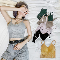 Cambus vest female 2021 summer new European station heavy industry hot drill with chest pad beauty back chest Net red coat tide