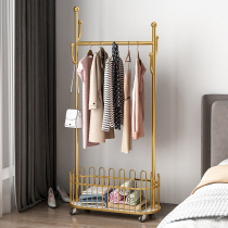 Hanging hanger Nordic minimalist floor bedroom Easy shelf Home Shelves Light and luxurious moving room clothes hat rack