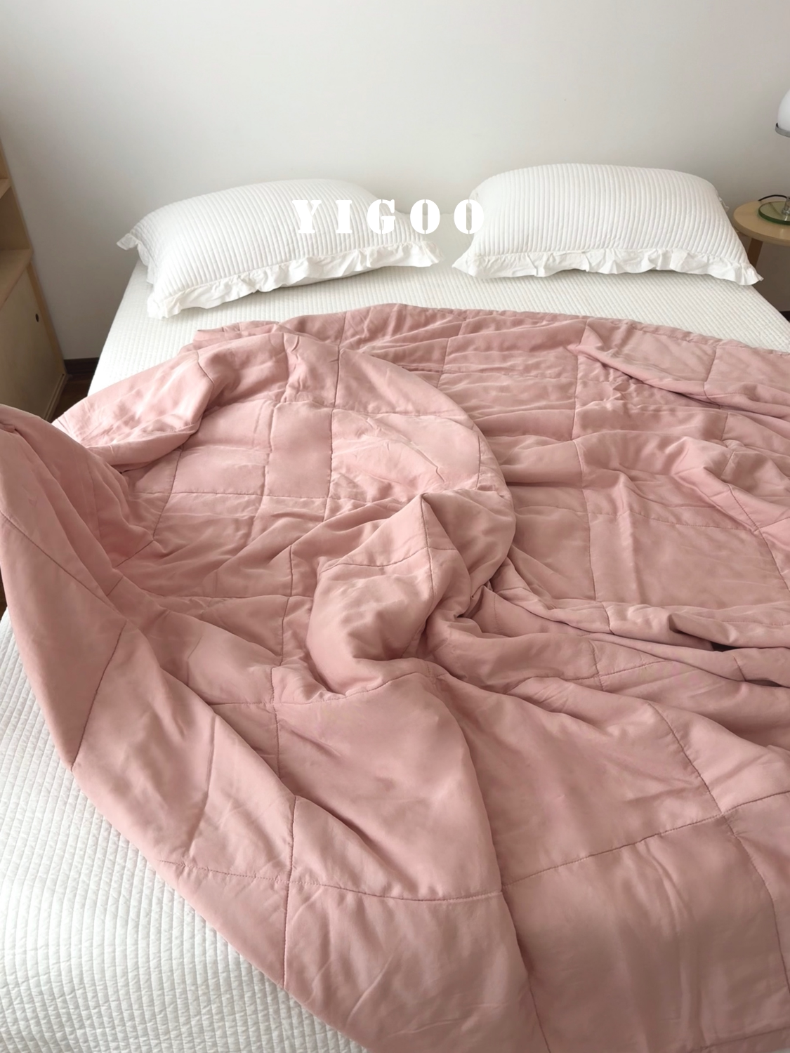 Корейское простое ультрамягкое двустороннее стираемое летнее одеяло из тенселя лиоцелл с охлаждающим эффектом