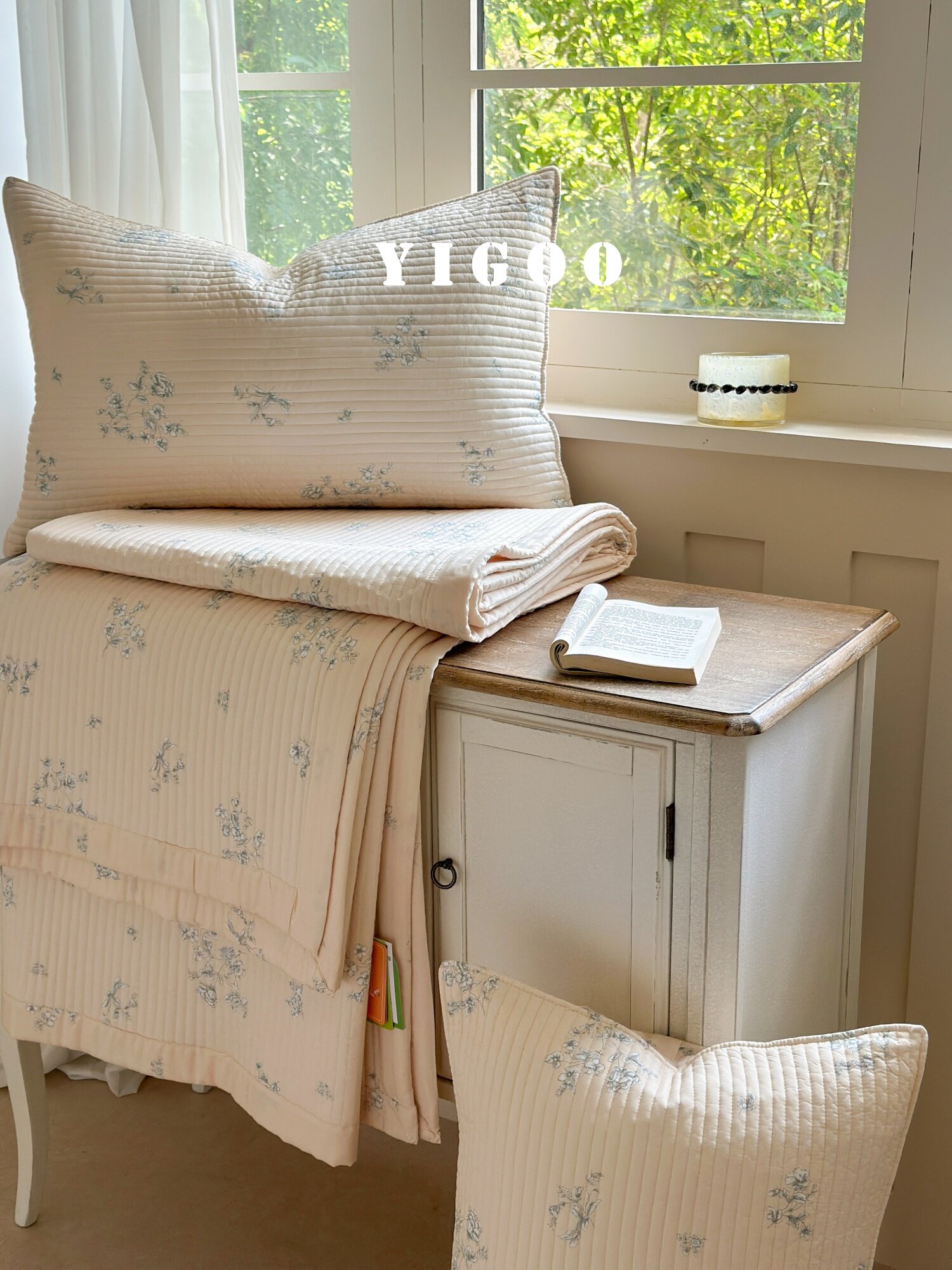 Корейское стеганое покрывало из модала с двусторонней печатью, комплект из 3 предметов с хлопковым наполнителем, охлаждающий эффект