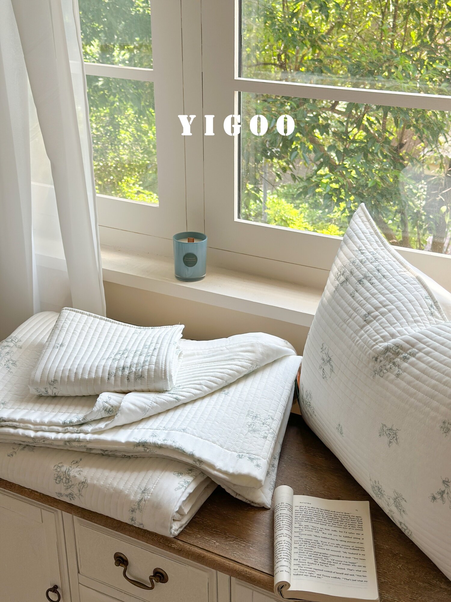 Корейское стеганое покрывало из модала с двусторонней печатью, комплект из 3 предметов с хлопковым наполнителем, охлаждающий эффект