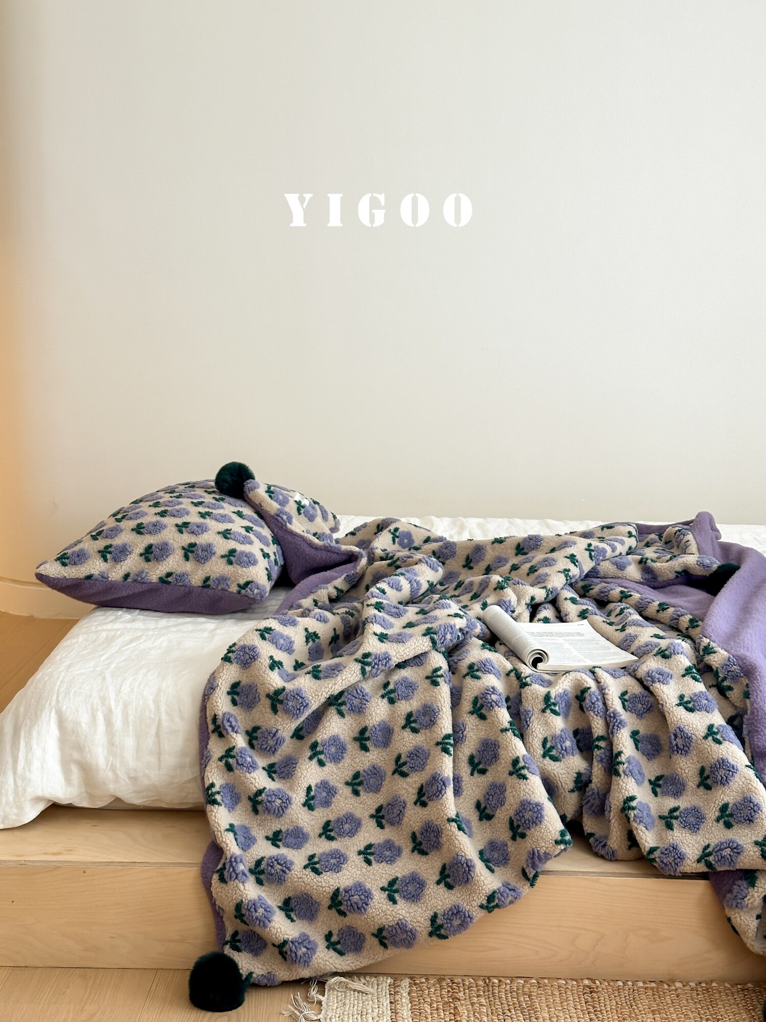 Осенне-зимнее жаккардовое покрывало под кашемир в стиле ins с узором Фэр-Айл, винтажное утолщенное одеяло для отдыха и дневного сна