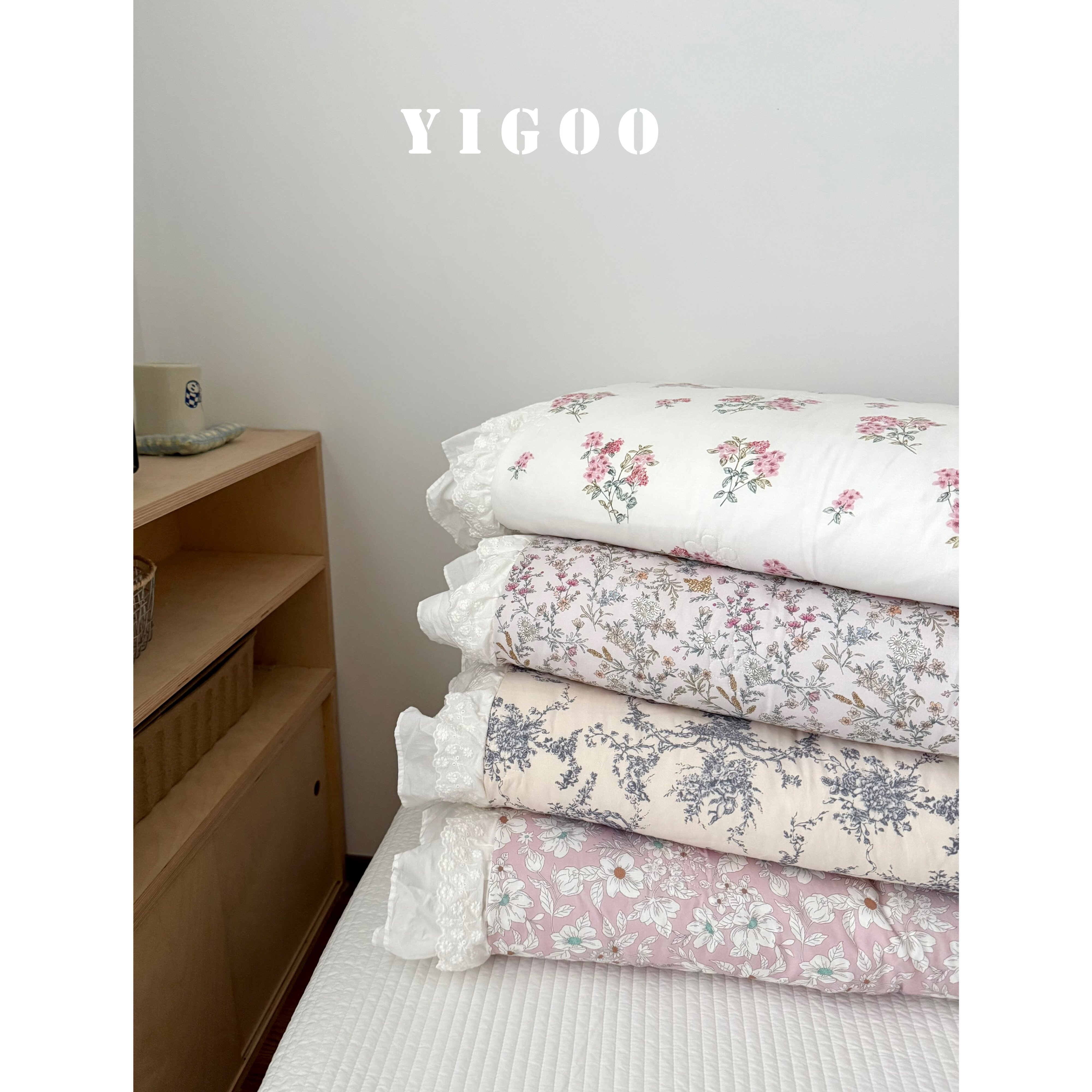 Корейское экспортное постельное белье с мелким цветочным принтом многофункциональный утепленный пододеяльник мягкий можно использовать как тонкое одеяло машинная стирка с наполнителем