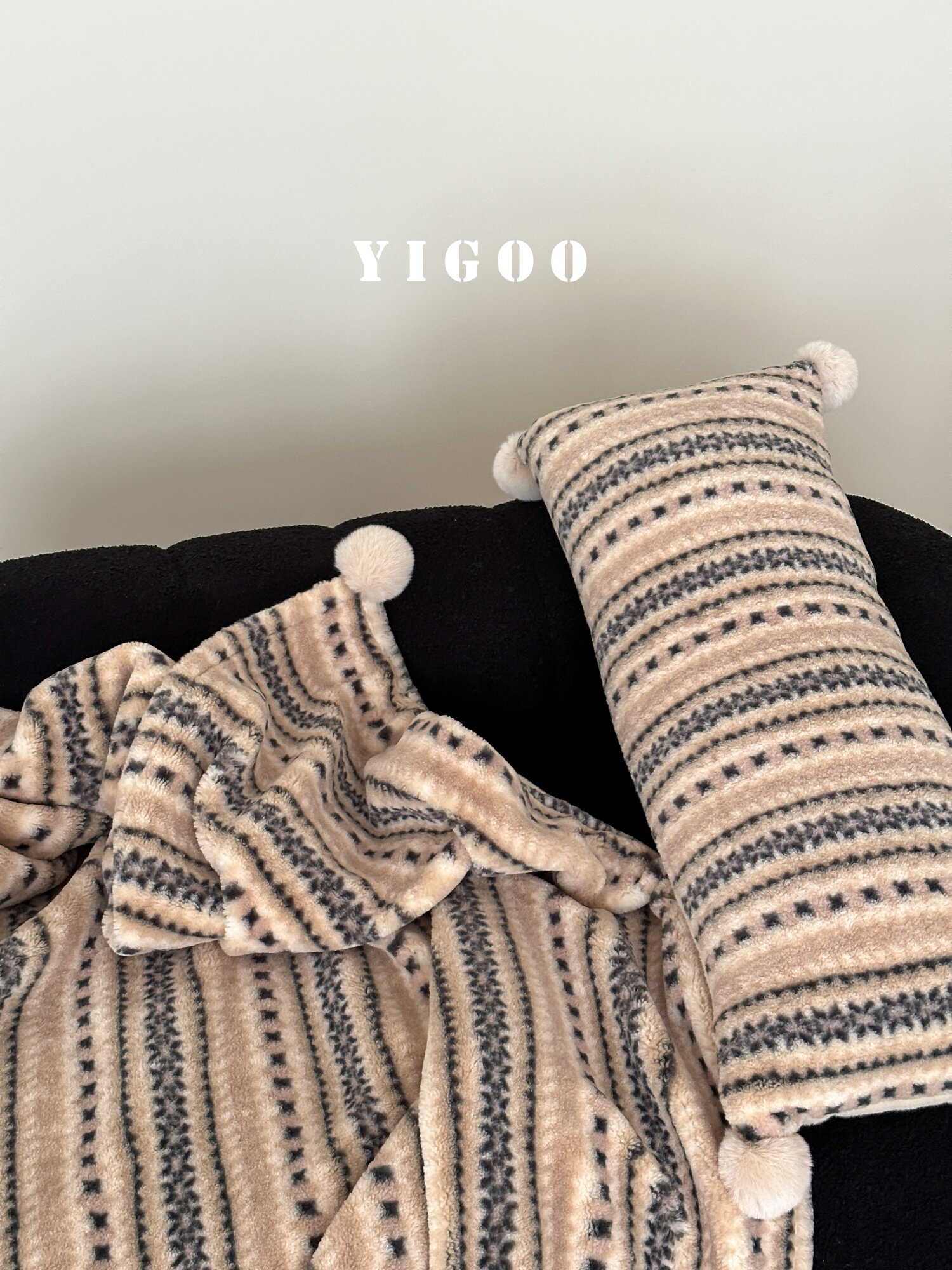 Осенне-зимнее жаккардовое покрывало под кашемир в стиле ins с узором Фэр-Айл, винтажное утолщенное одеяло для отдыха и дневного сна