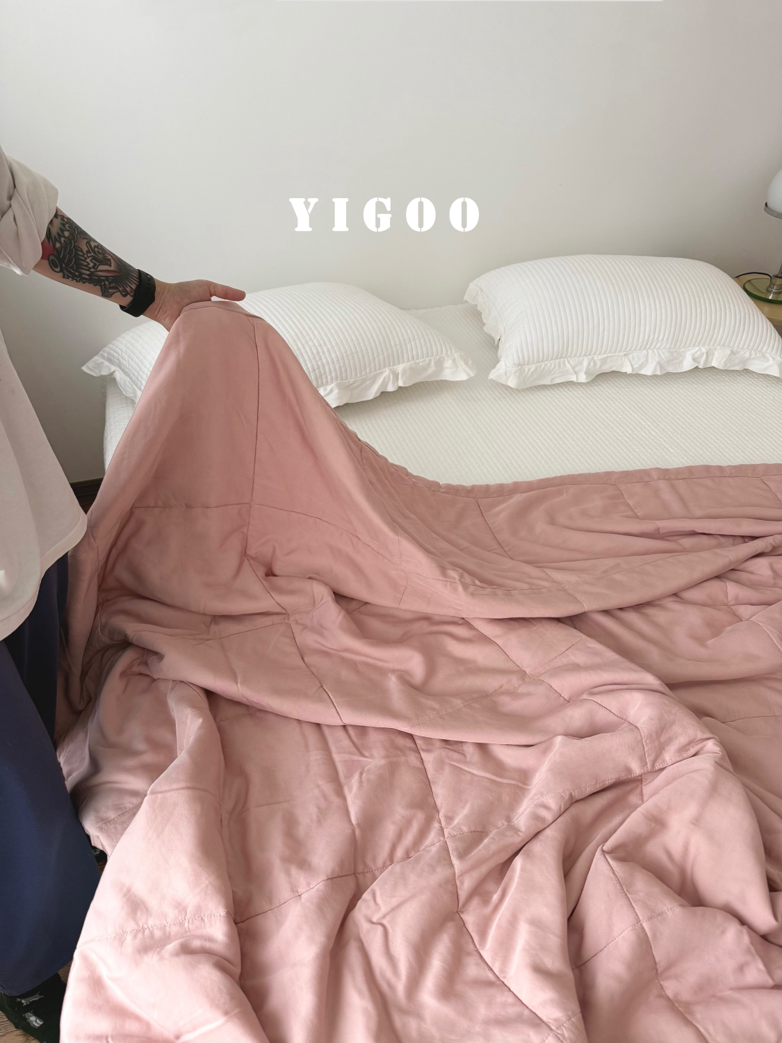 Корейское простое ультрамягкое двустороннее стираемое летнее одеяло из тенселя лиоцелл с охлаждающим эффектом