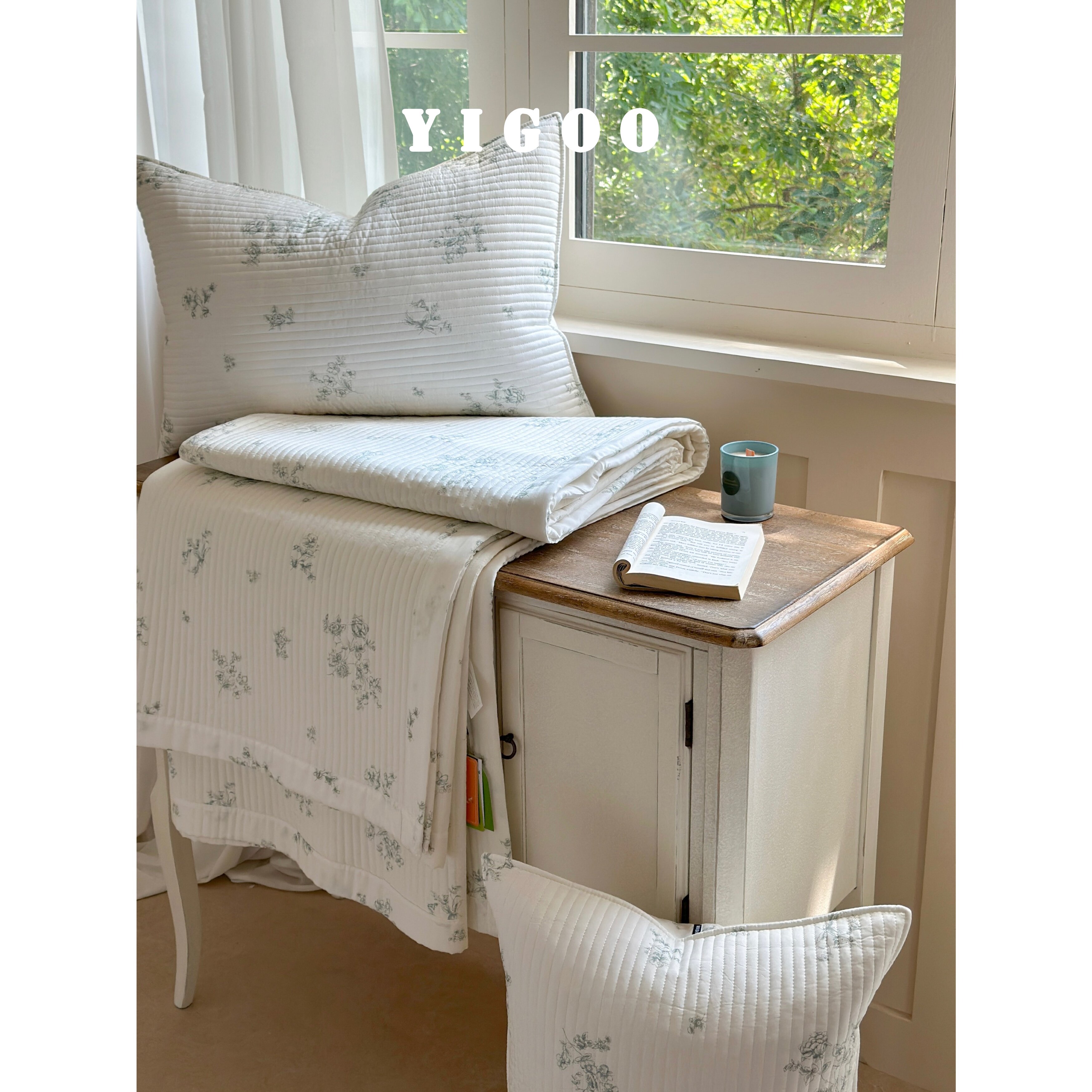 Корейское стеганое покрывало из модала с двусторонней печатью, комплект из 3 предметов с хлопковым наполнителем, охлаждающий эффект