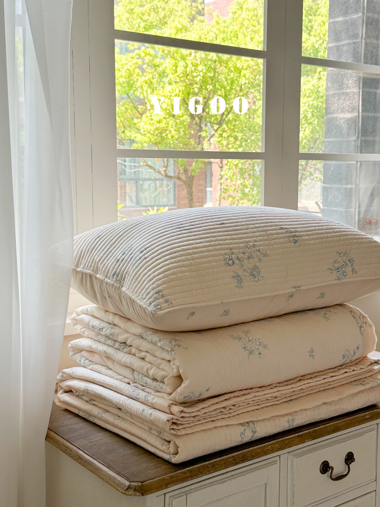 Корейское стеганое покрывало из модала с двусторонней печатью, комплект из 3 предметов с хлопковым наполнителем, охлаждающий эффект