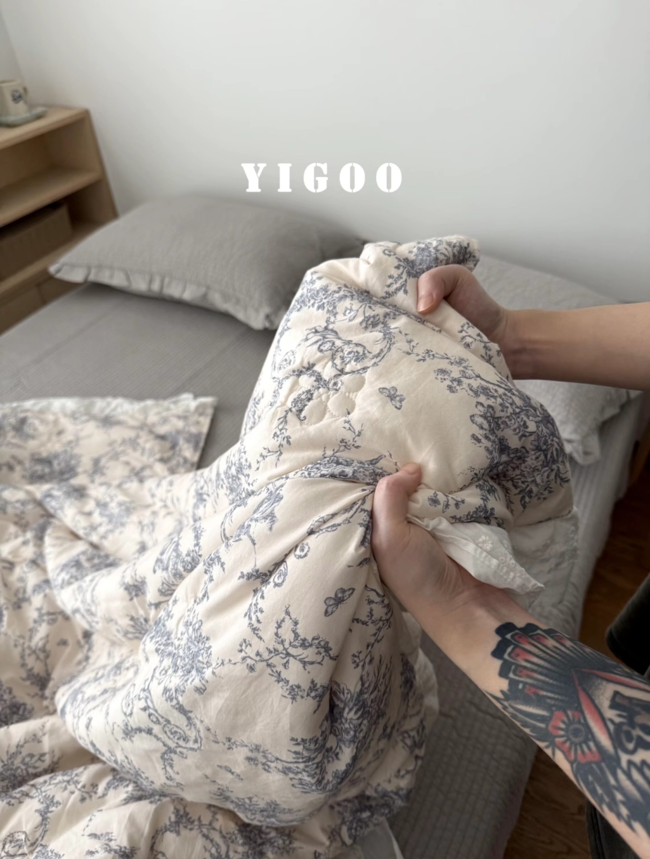 Корейское экспортное постельное белье с мелким цветочным принтом многофункциональный утепленный пододеяльник мягкий можно использовать как тонкое одеяло машинная стирка с наполнителем