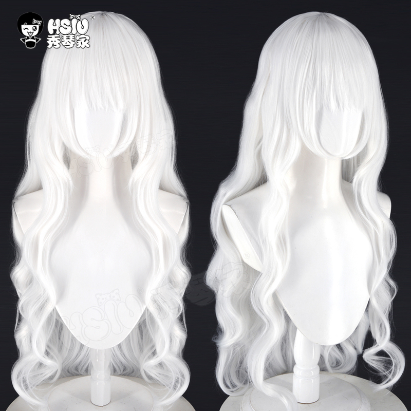 Xiuqin's Wig, Xie Ta Cosplay Wig, I Become a God in the Horror Game, White Wavy Hair